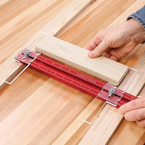 Wooden And Red Measuring Tool