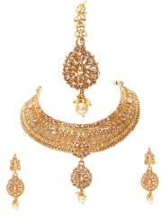 Adi Golden Bridal Jewellery Set, Occasion : Party Wear, Wedding, Festival