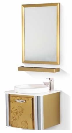 Polished Toughened Glass Stainless Steel Bathroom Vanity, Grade : 304L