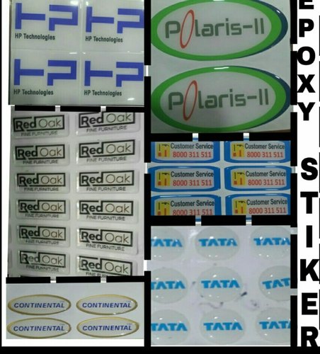 PVC Dome Stickers, Color : Customized