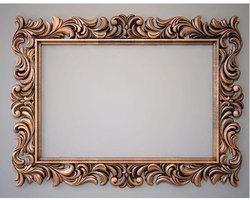 Rectangular Fiber Mirror Frame, Size : 60.2 x 40.6 x 4.8 cm