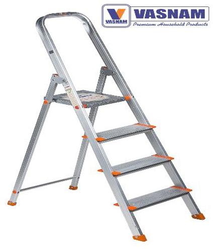 Vasnam Aluminium Step Ladder 3+1, for Construction, Home, Industrial, Feature : Durable, Eco Friendly