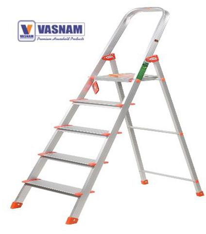 Vasnam Aluminium Step Ladder 4+1, for Construction, Home, Industrial, Feature : Durable, Eco Friendly