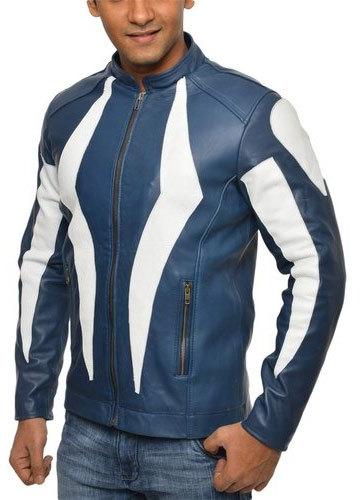 Plain Mens Leather Jacket, Size : XL