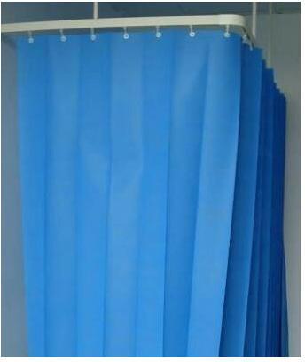Plain Glass Stripes Curtain, Color : Blue