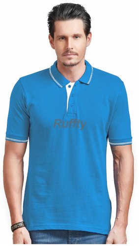 Half Sleeves Ruffty Polo T-Shirt, Size : All Sizes
