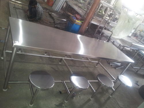 Rectangular eight seater dining table