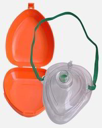 Plastic Cpr Mask, Color : Transparent, Blue, Red