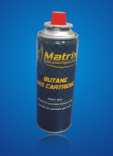 Matrix Butane Gas Cartridge, for Automotive Industry, refrigeration, Size : 450ml
