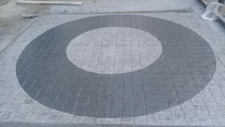 Circle Stamped Concrete Flooring, Feature : Waterproof