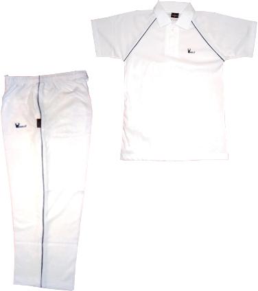 Half Sleeves White Track Suit