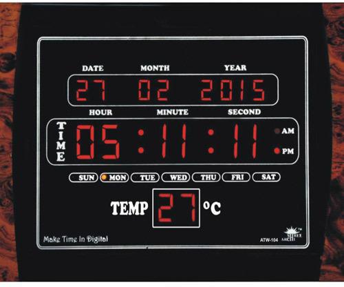 Temperature clock, Display Type : Digital