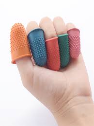 Leather Finger Protector, for Laboratory,  Hospital , Industrial, Pattern :  Plain,  Printed