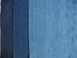 Plain cotton denim fabrics, Color : Indigo blue, IBST, SBIT, Sulphur Black