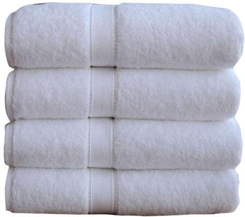 White Plain Terry Bath Towel, for Hotel