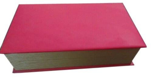Rectangular Cardboard Pink Jewellery Box