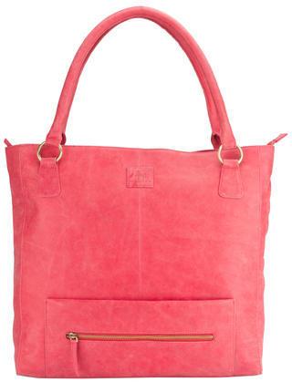 Classic Curve Plain Ladies Leather Handbag, Color : Pink