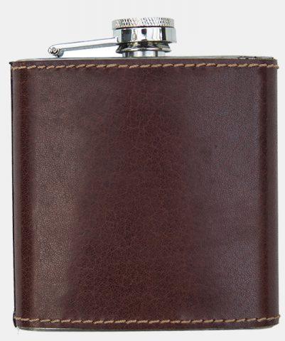 Matt Leather Hip Flask, for Drinkware, Style : Antique