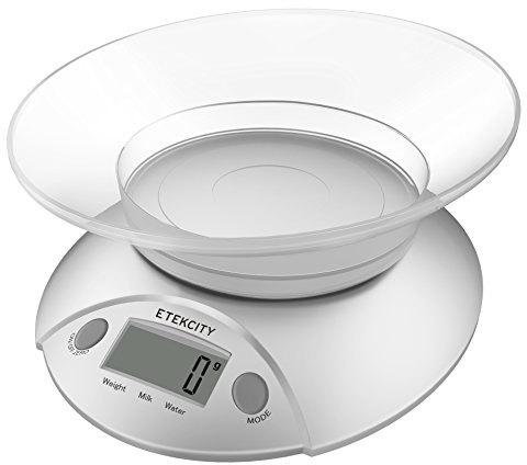 Bowl Kitchen Scale, Color : White