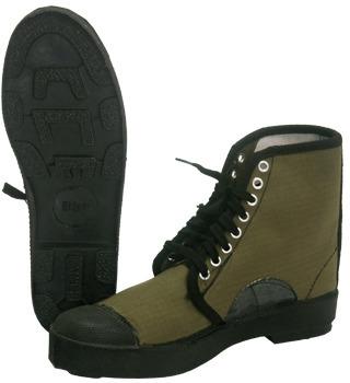 Black And Green PVC Canvas Boots, for Industrial