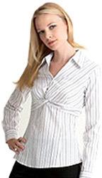 Embroidered Cotton Striped Shirts