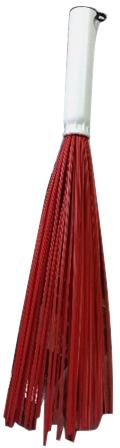 Red Plastic Stick Broom