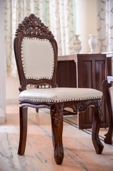 Hand Carved Antique Wooden Chair, for Dinning, Writing