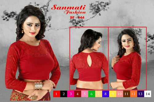 Digital Printed stretchable blouses, Size : All Sizes