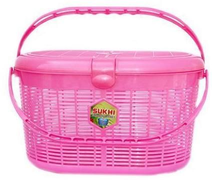 Pink Plastic Picnic Basket at Rs 130 / Piece in Bangalore PRIYANKA