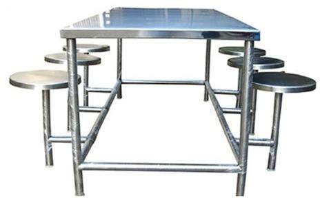 Rectangular Stainless Steel Dinning Table