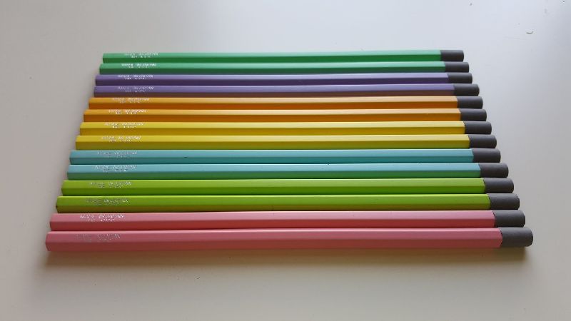 Teak Wood Writing Pencils, Length : 10-12inch