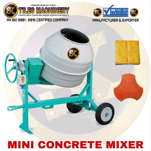 Electric Mild Steel 100-1000kg Mini Concrete Mixer, Certification : CE Certified, ISO 9001:2015