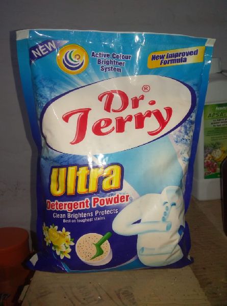 Dr. Jerry Ultra Detergent Powder, for Cloth Washing, Packaging Type : Plastic Packet