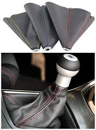Genuine Leather or PU Leather Car Gear Lever Cover, for Automobile