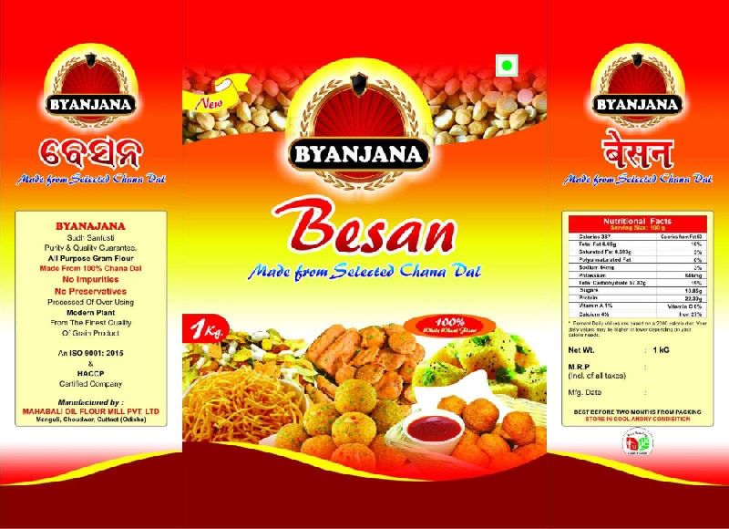 Byanjana Besan Flour, for Cooking, Packaging Type : Plastic Packet