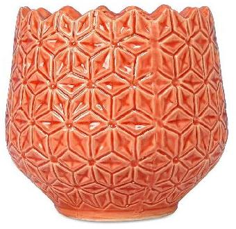 Polished Ceramic Pot, for Garden, Home Decor, Office, Pattern : Plain, Printed