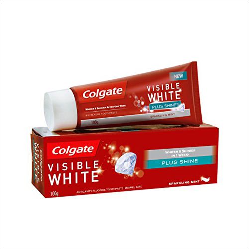 Colgate Visible White Toothpaste, for Teeth Cleaning, Variety : Common
