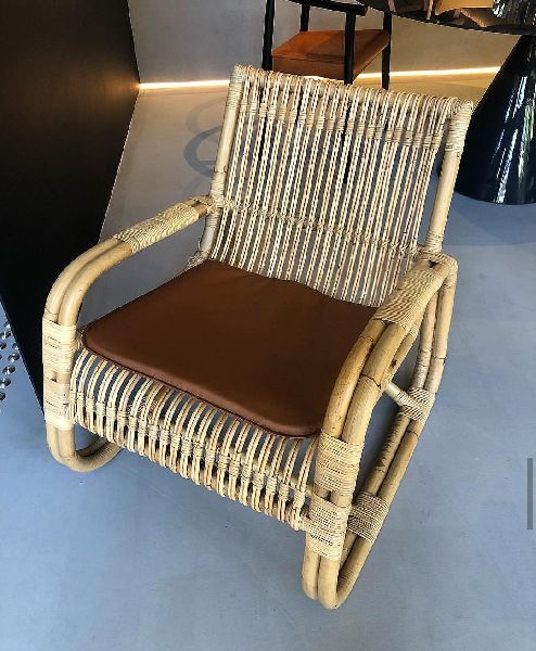 Non Polished cane chairs, Color : Brown, Creamy