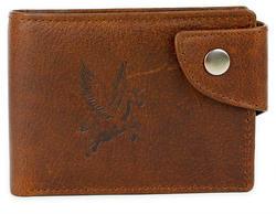Designer leather wallet, Color : Brown