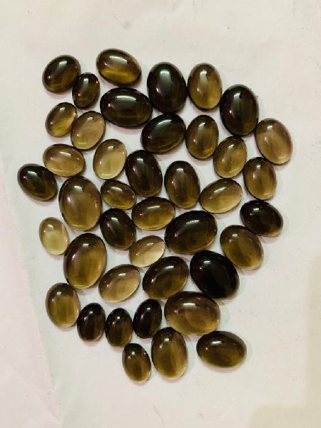 Round Quartz Natural Smoky Topaz Gemstones, for Jewellery, Feature :  Attractive, Colourful, Shiny at Rs 90 / Carat in Jaipur