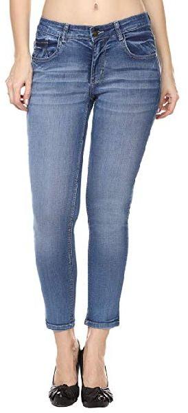 Plain Denim ladies jeans, Feature : Anti-Wrinkle, Easily Washable, Skin Friendly