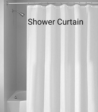 Plain Cotton Shower Curtains, Technics : Machine Made