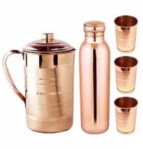 Copper Jug Bottle Glass Set, Feature : Crack Resistance, Quality Tested, Stylish