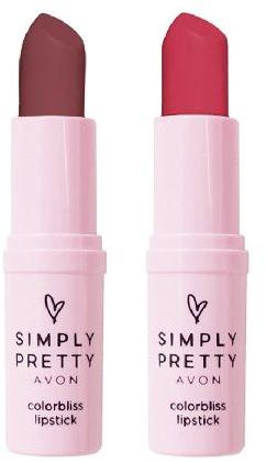 Malva Classic Red Avon Simply Pretty Colorbliss Matte Lipstick