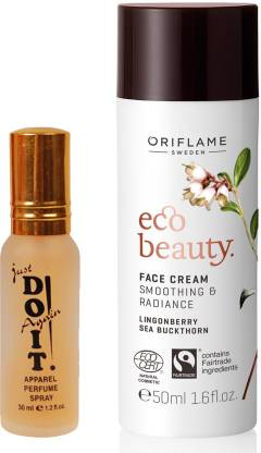 Oriflame Sweden Eco Beauty Face Cream with Just Doit Perfume Combo