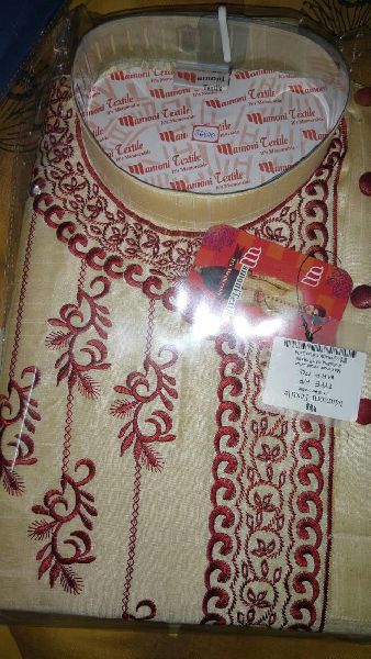 Embroidered Full sleeve kurta, punjabi, Size : XL, XXL