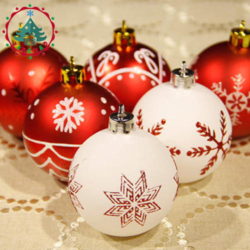 Plastic Christmas Ornaments, Shape : Boll Shaped