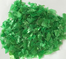 Green PET Flakes, for Fiber Plants, Recycling, Industrial etc