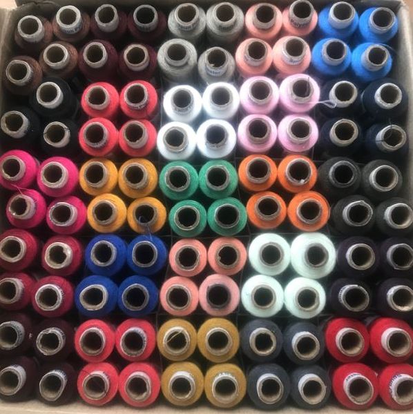 Spun Poly Threads 300 M, for Bedsheets, Caps, Garments, Sewing Clothes, Feature : High Tenacity