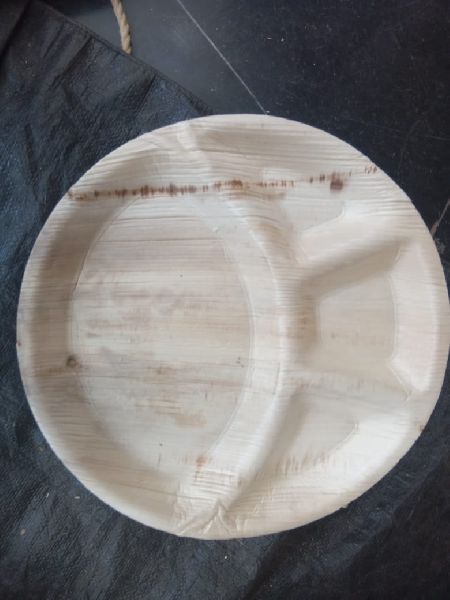12 inch Areca Leaf Partition Plate, for Serving Food, Size : 12inch, 4inch, 6inch, 8inch.10inch